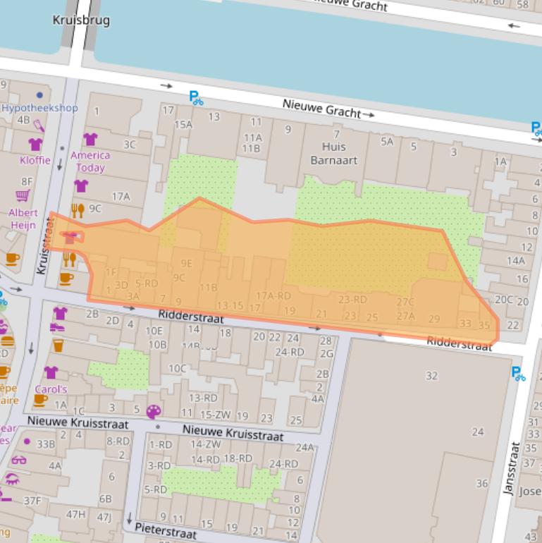 Kaart van postcodegebied 2011RR.