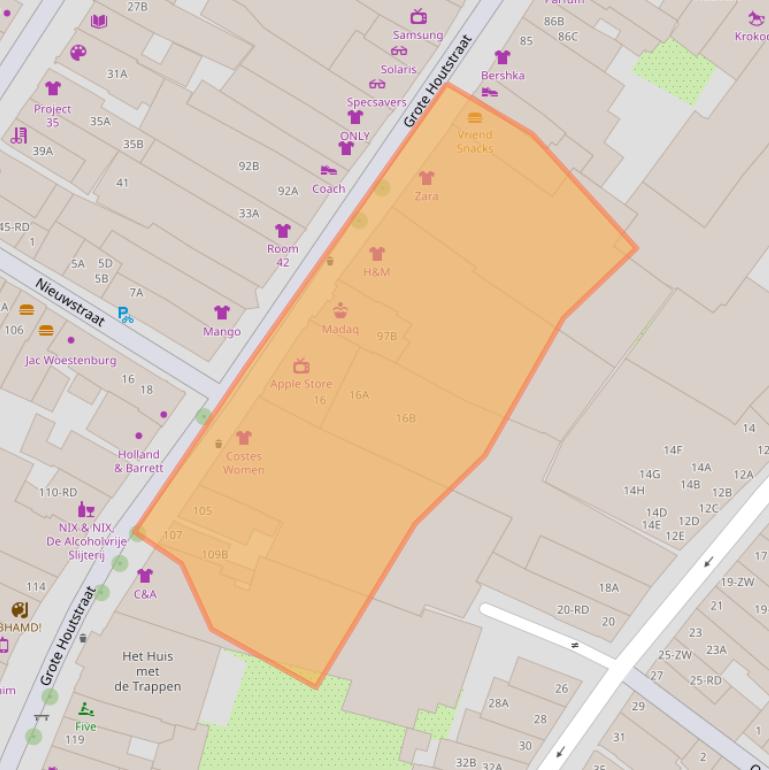 Kaart van postcodegebied 2011SH.