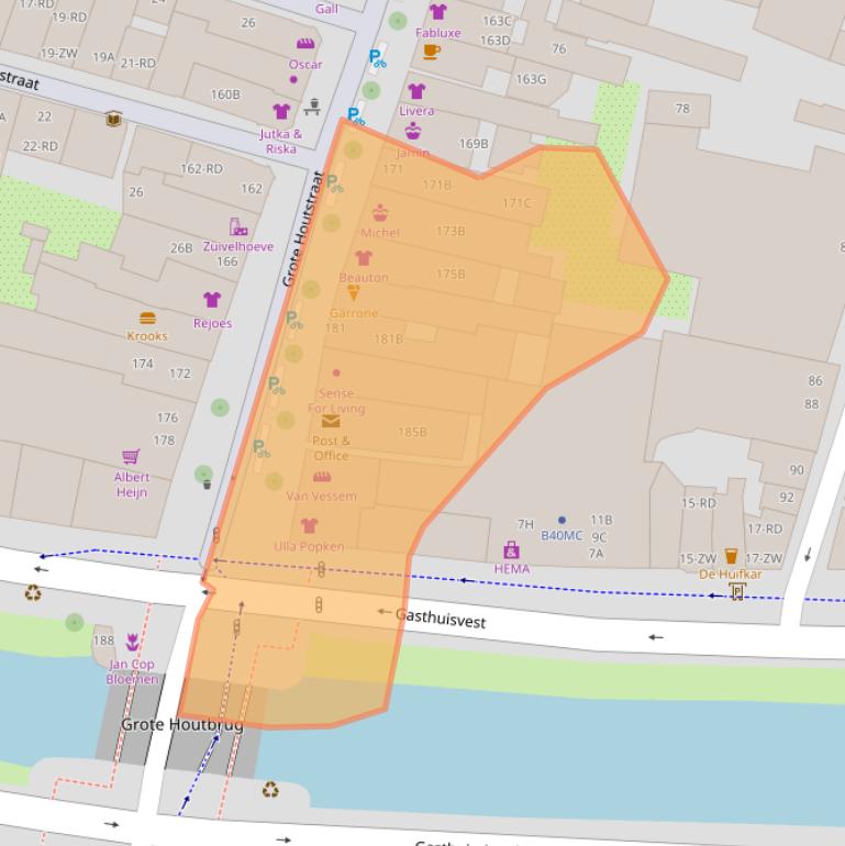 Kaart van postcodegebied 2011SM.