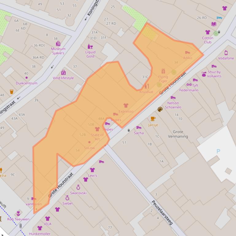 Kaart van postcodegebied 2011SP.