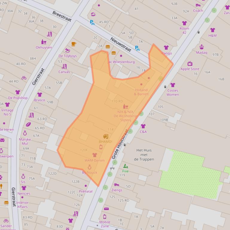 Kaart van postcodegebied 2011ST.