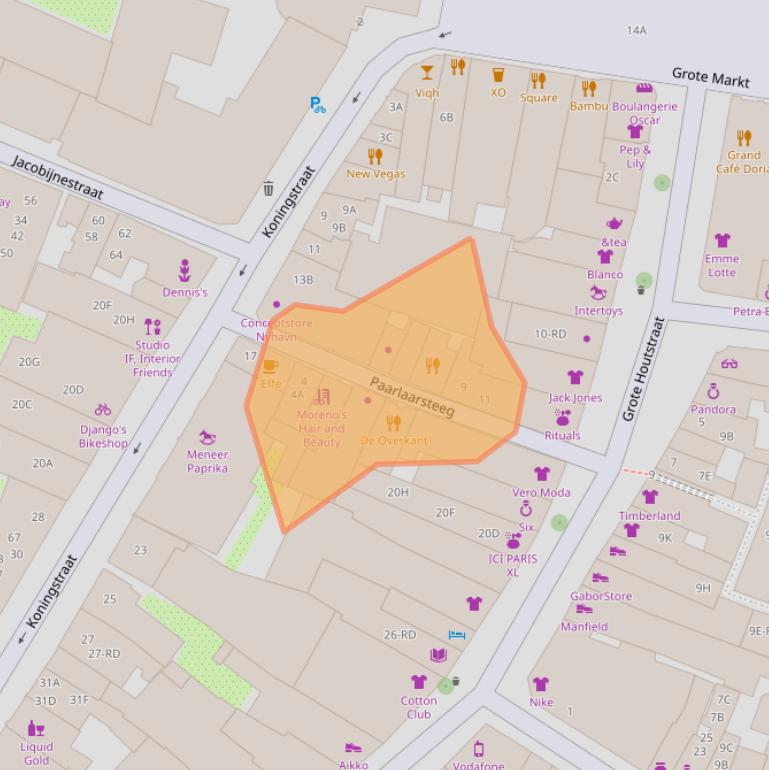 Kaart van postcodegebied 2011TA.