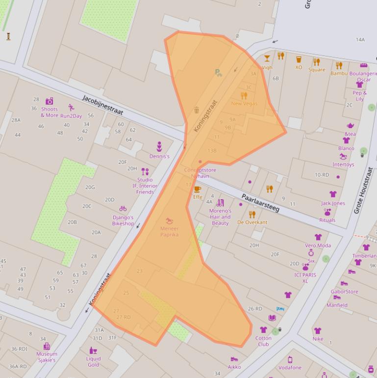 Kaart van postcodegebied 2011TB.
