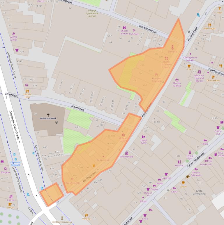 Kaart van postcodegebied 2011TD.