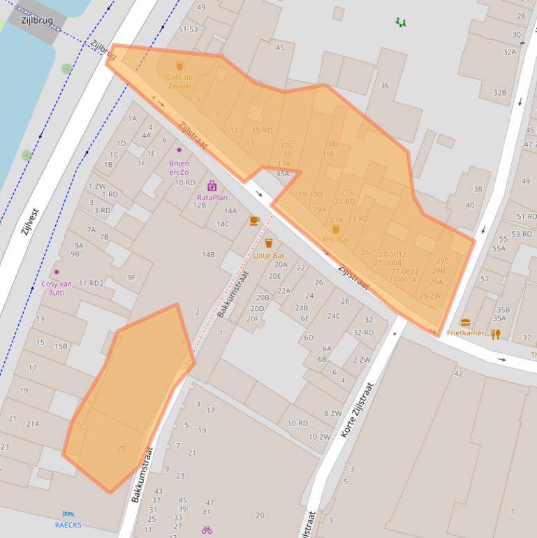 Kaart van postcodegebied 2011TJ.