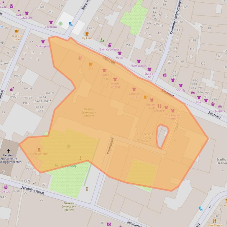 Kaart van postcodegebied 2011TR.