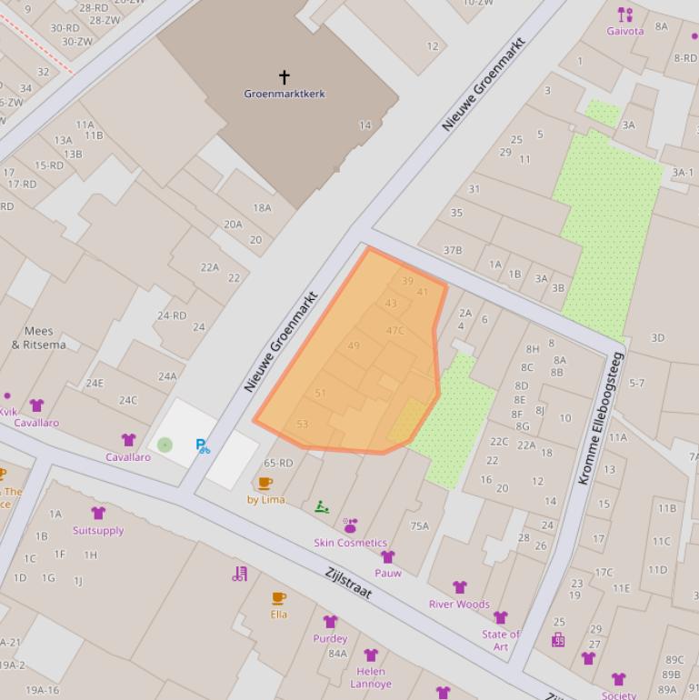 Kaart van postcodegebied 2011TV.