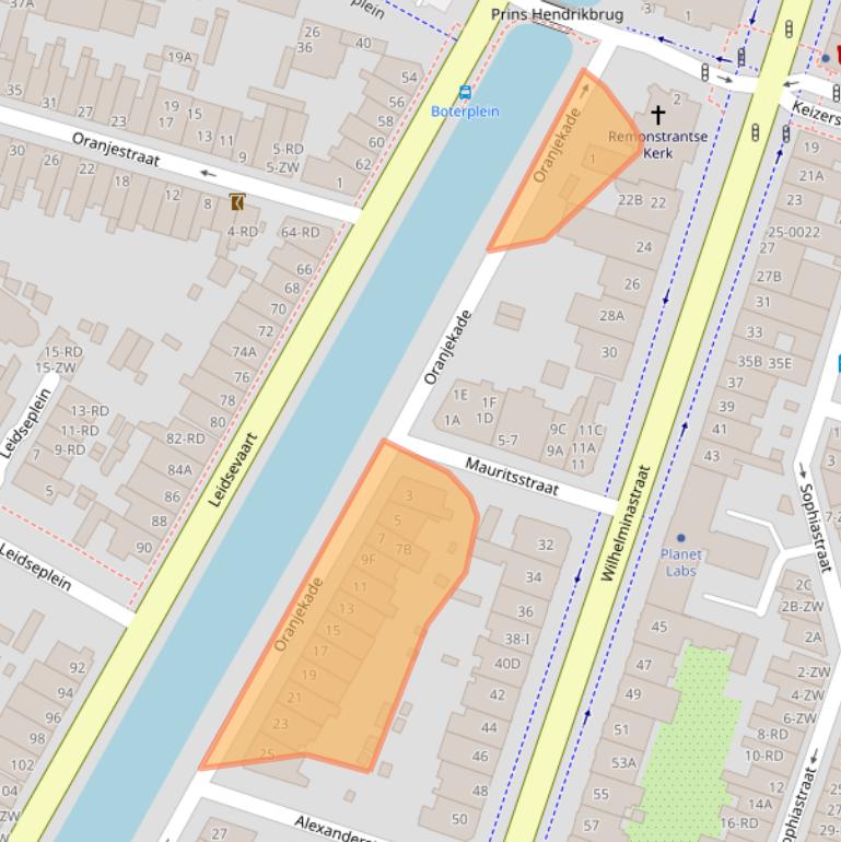 Kaart van postcodegebied 2011VC.