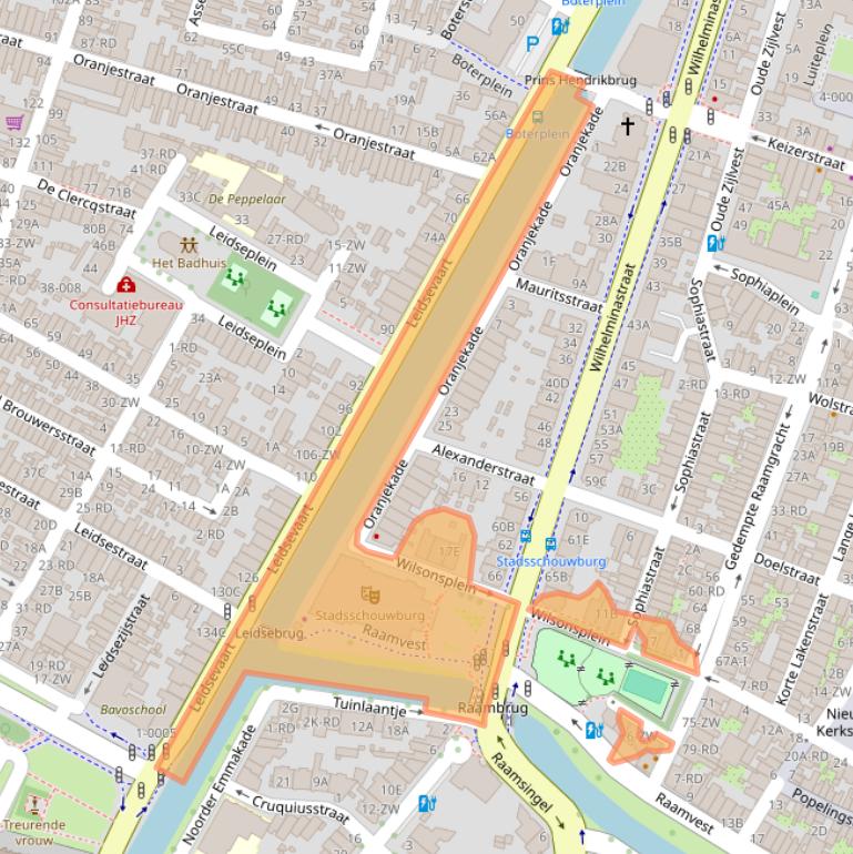 Kaart van postcodegebied 2011VG.