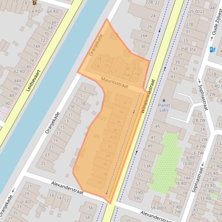 Kaart van postcodegebied 2011VN.