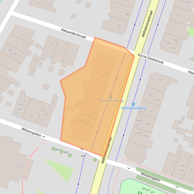 Kaart van postcodegebied 2011VP.