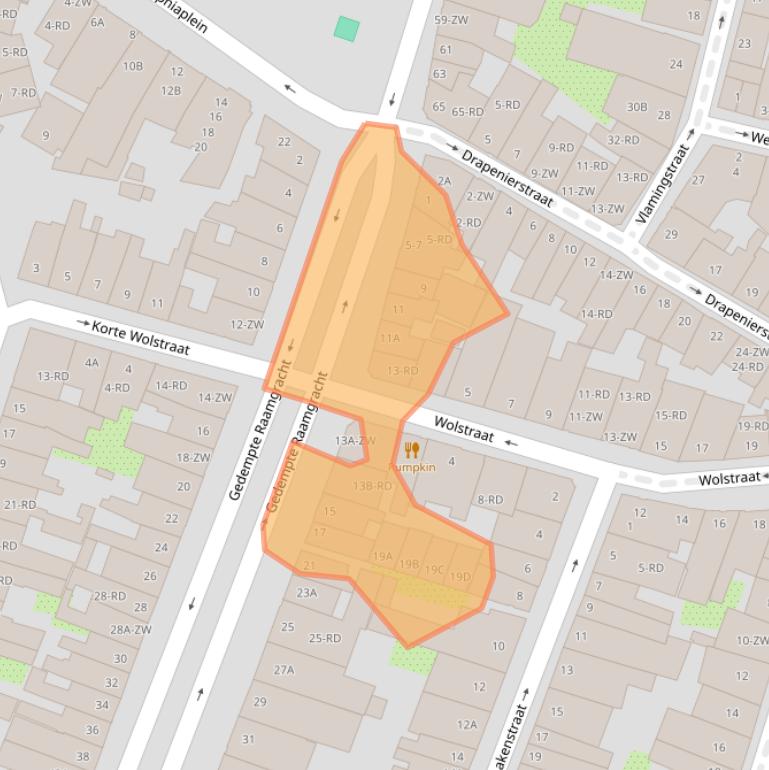 Kaart van postcodegebied 2011WE.