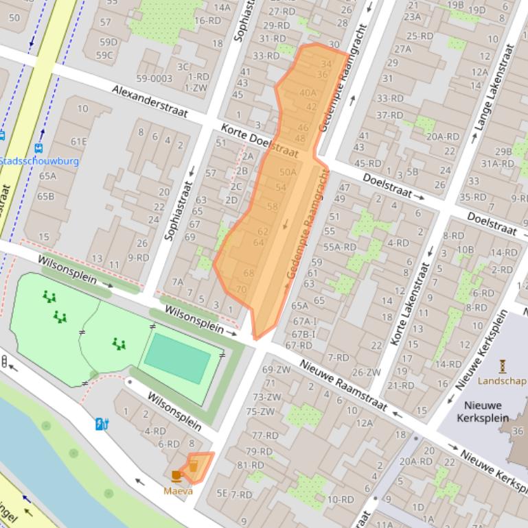 Kaart van postcodegebied 2011WK.