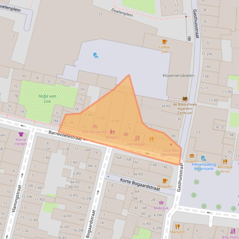 Kaart van postcodegebied 2011WN.