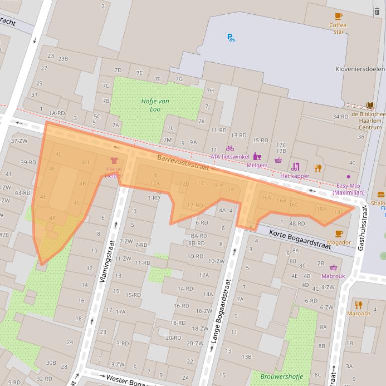 Kaart van postcodegebied 2011WP.