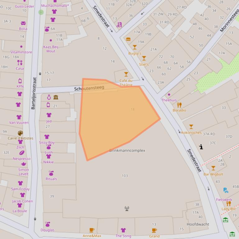 Kaart van postcodegebied 2011WW.