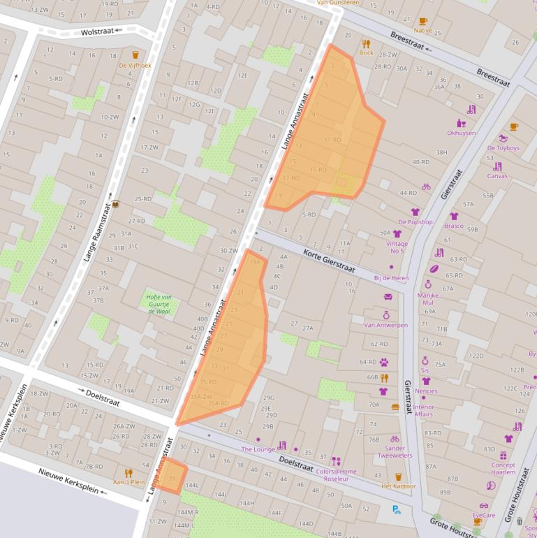 Kaart van postcodegebied 2011XG.