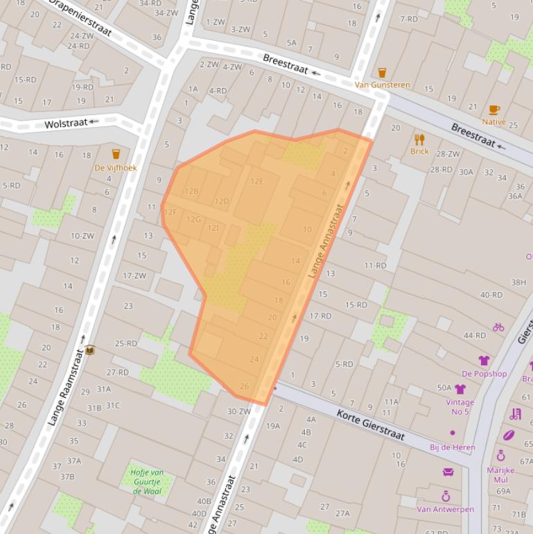 Kaart van postcodegebied 2011XH.