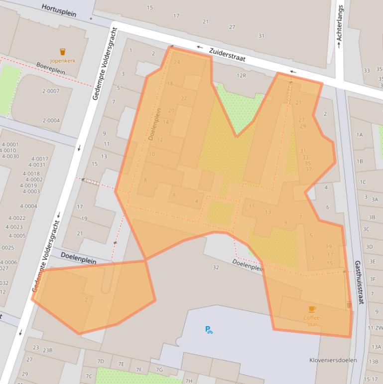 Kaart van postcodegebied 2011XR.