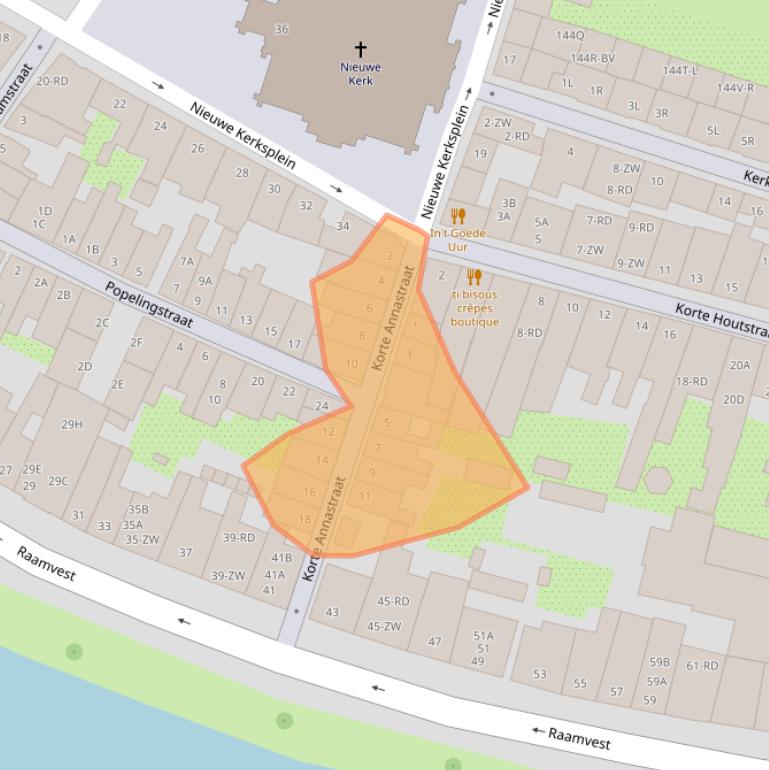 Kaart van postcodegebied 2011ZM.