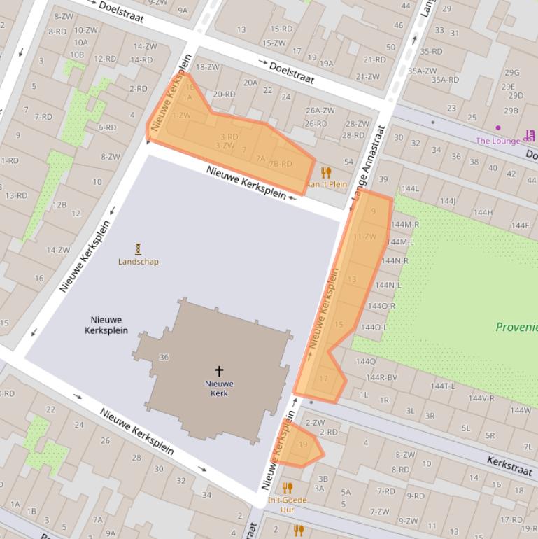 Kaart van postcodegebied 2011ZS.