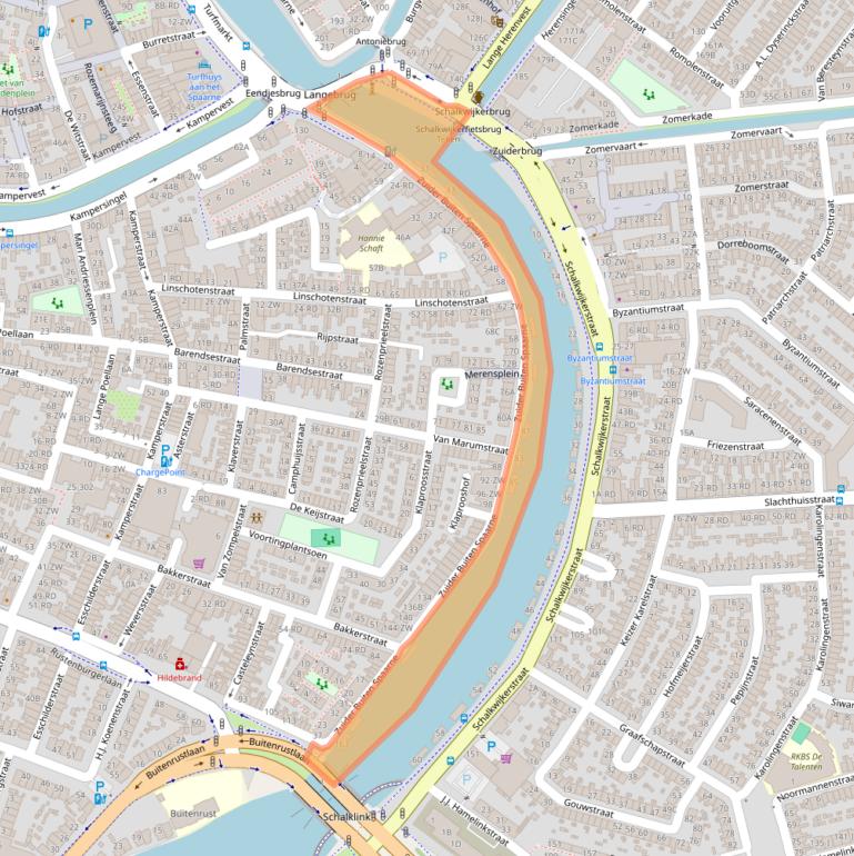 Kaart van postcodegebied 2012AG.
