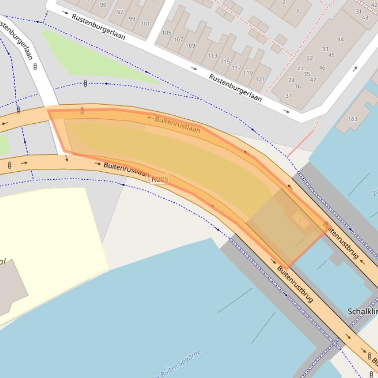 Kaart van postcodegebied 2012BN.