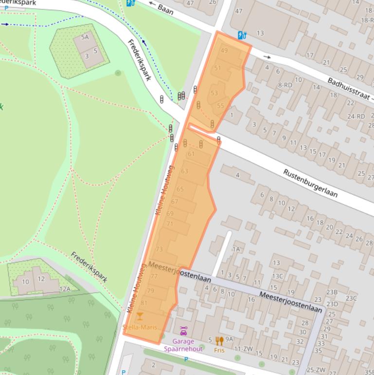 Kaart van postcodegebied 2012CC.