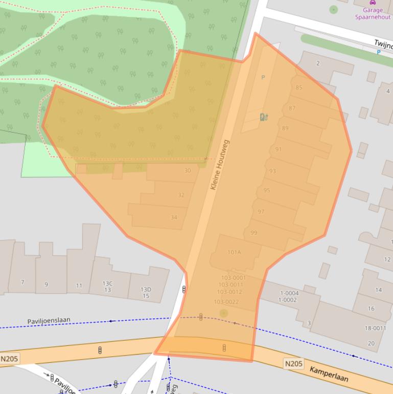 Kaart van postcodegebied 2012CD.