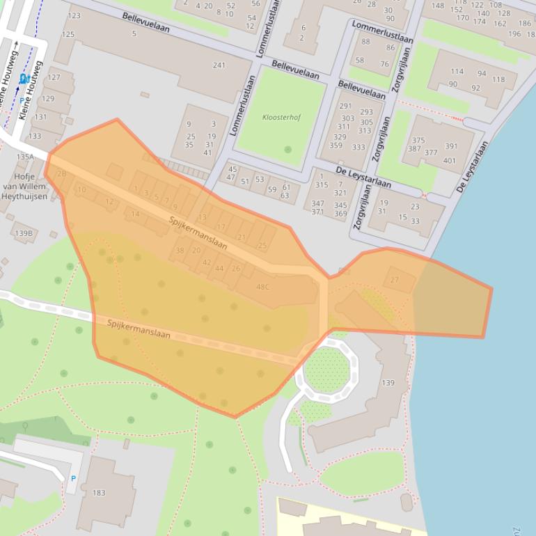 Kaart van postcodegebied 2012CJ.