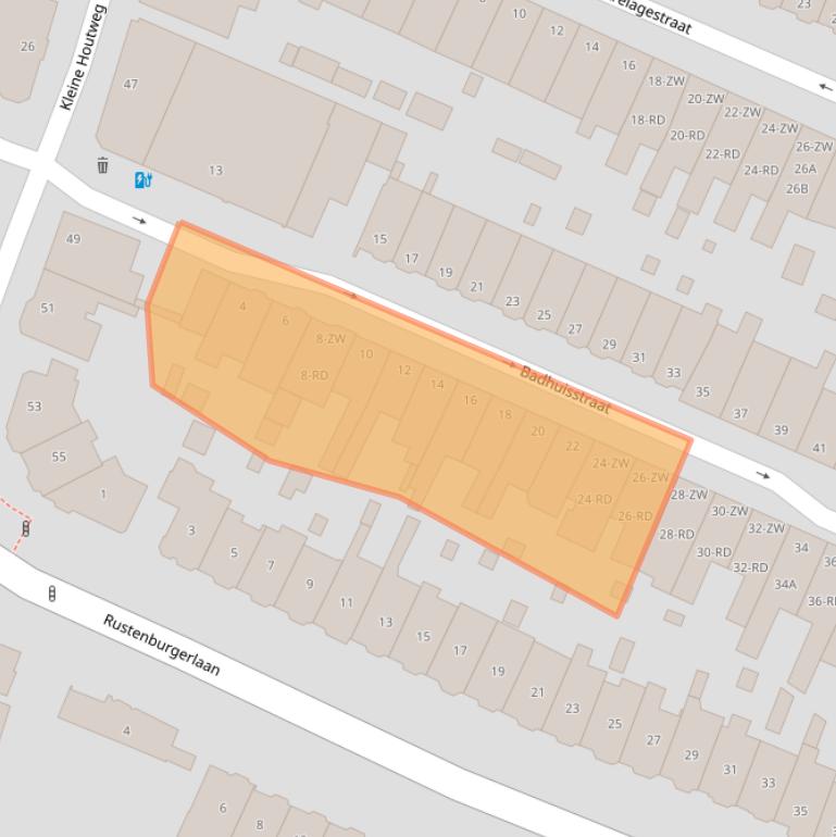 Kaart van postcodegebied 2012CN.
