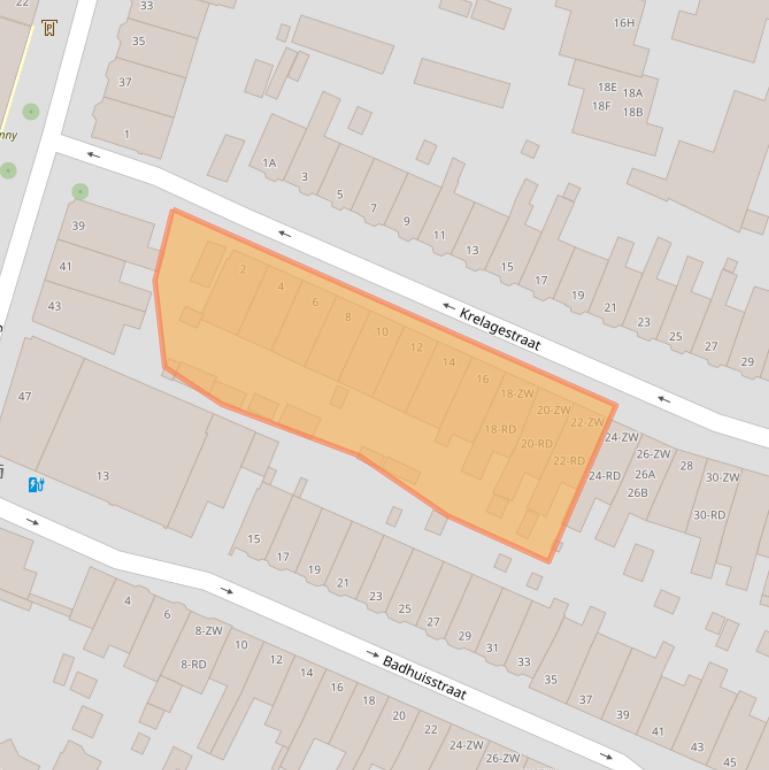 Kaart van postcodegebied 2012CS.