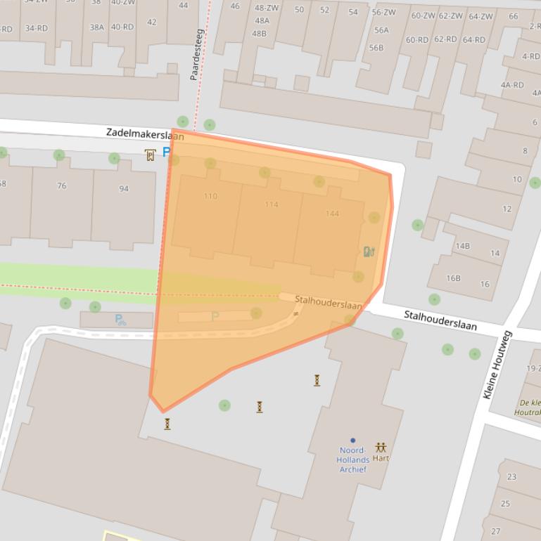 Kaart van postcodegebied 2012CZ.