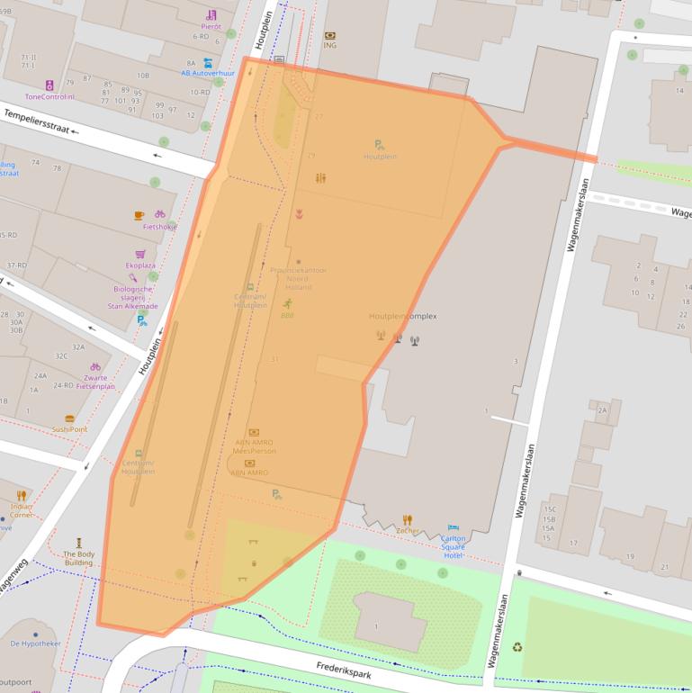 Kaart van postcodegebied 2012DE.