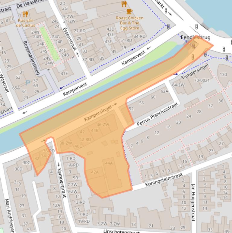 Kaart van postcodegebied 2012DL.