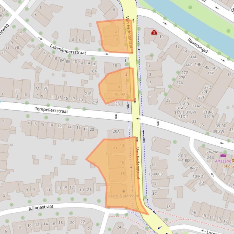 Kaart van postcodegebied 2012EM.