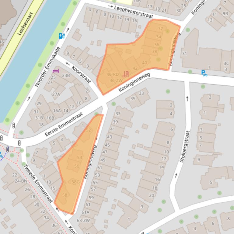 Kaart van postcodegebied 2012GP.