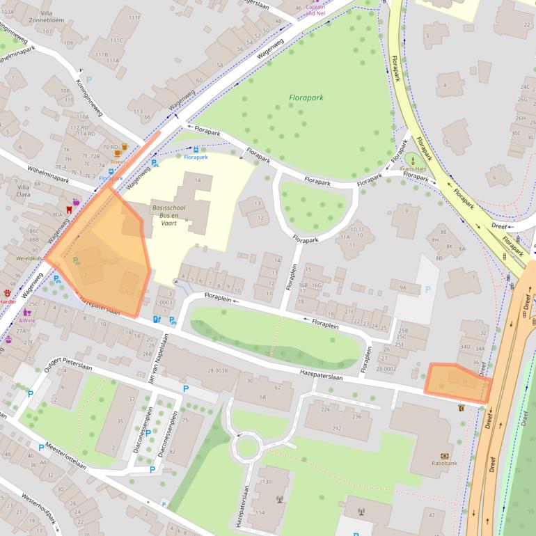 Kaart van postcodegebied 2012HN.