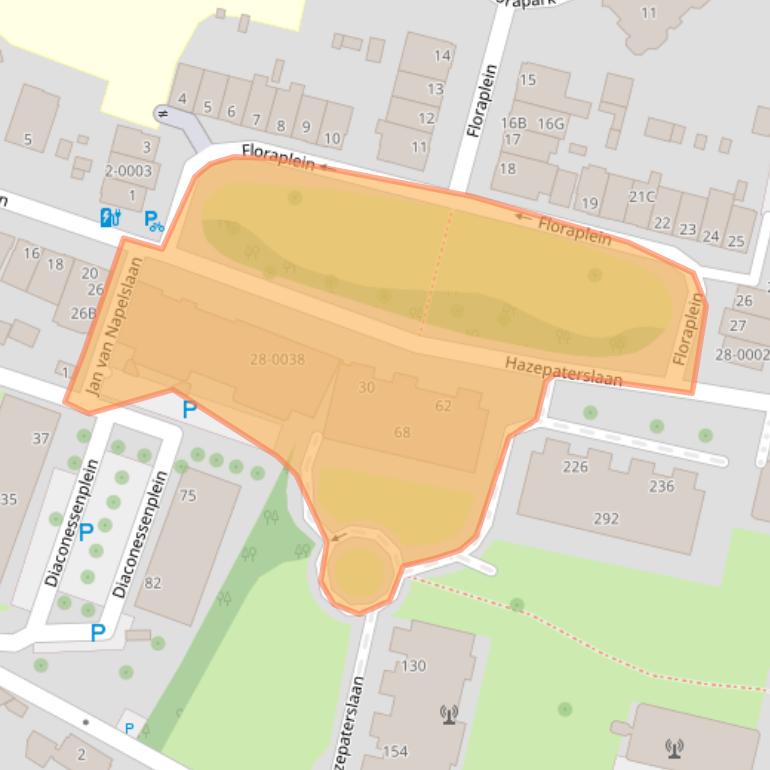 Kaart van postcodegebied 2012HT.