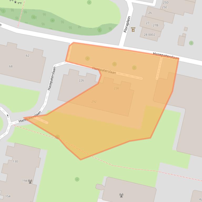 Kaart van postcodegebied 2012HZ.
