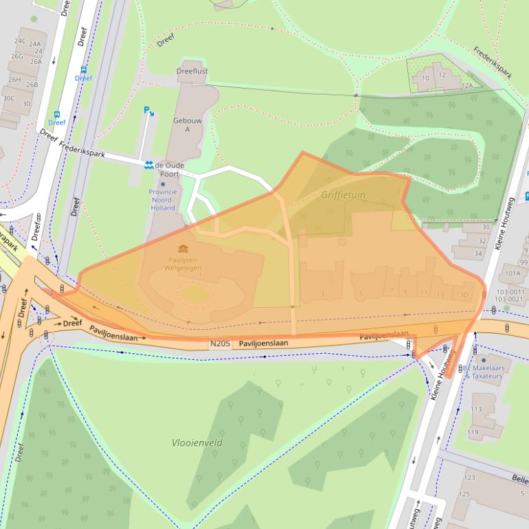 Kaart van postcodegebied 2012JE.