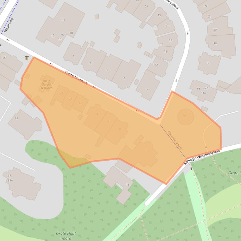 Kaart van postcodegebied 2012JM.