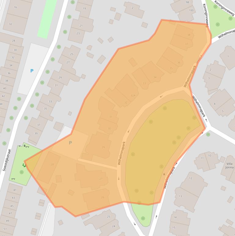 Kaart van postcodegebied 2012KC.