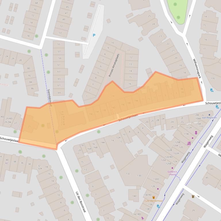 Kaart van postcodegebied 2012KD.