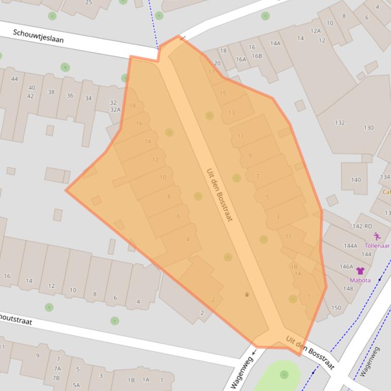 Kaart van postcodegebied 2012KL.