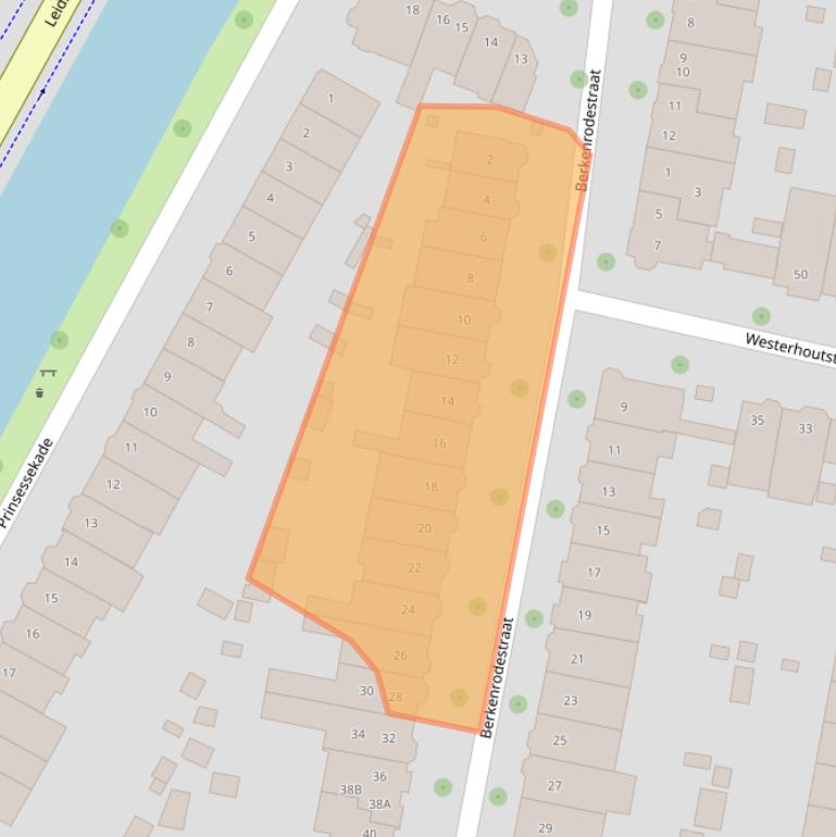 Kaart van postcodegebied 2012LB.