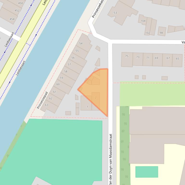 Kaart van postcodegebied 2012MV.