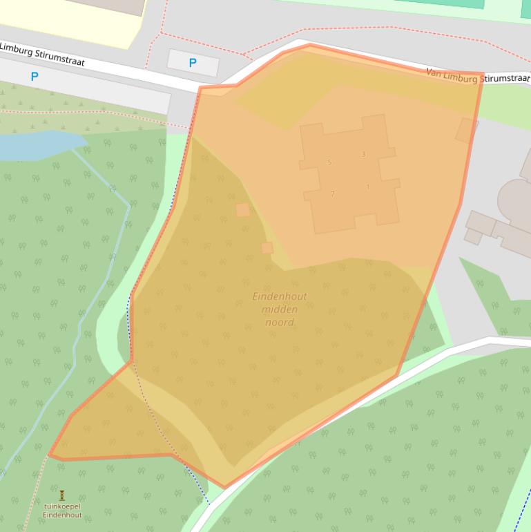 Kaart van postcodegebied 2012MX.