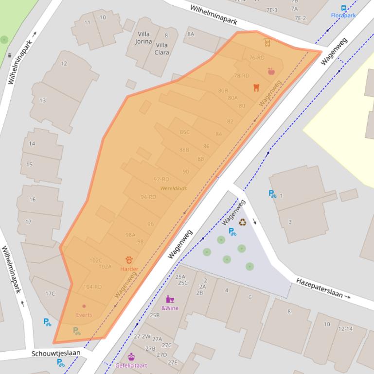 Kaart van postcodegebied 2012NH.