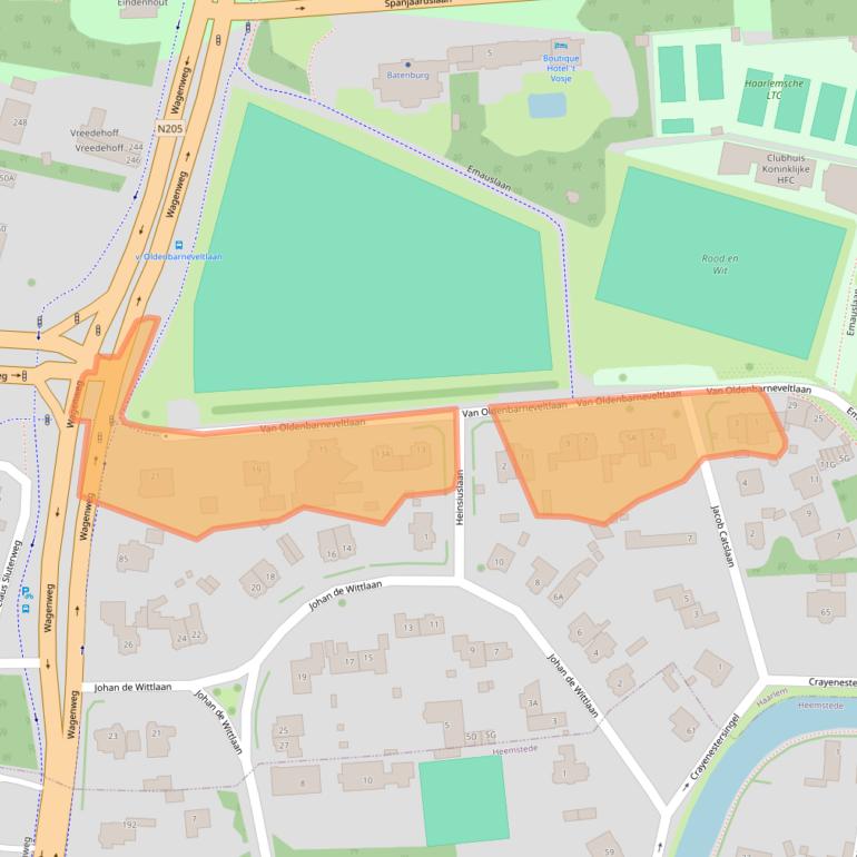 Kaart van postcodegebied 2012PA.